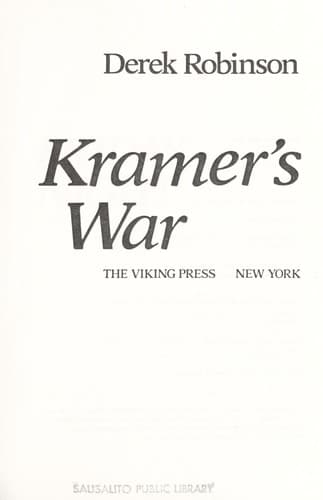 Tapa de Kramer's war