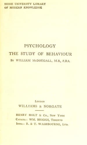 Tapa de Psychology