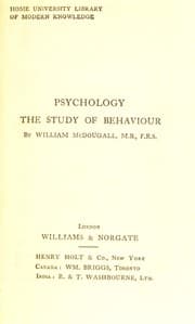 Tapa de Psychology
