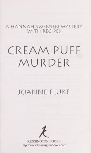 Tapa de Cream puff murder