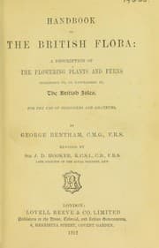 Tapa de Handbook of the British flora