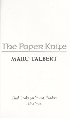 Tapa de The paper knife