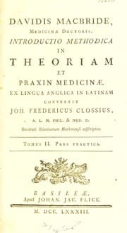 Tapa de Introductio methodica in theoriam et praxim medicinae