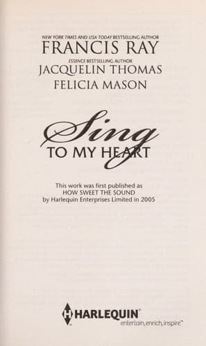 Tapa de Sing to my heart