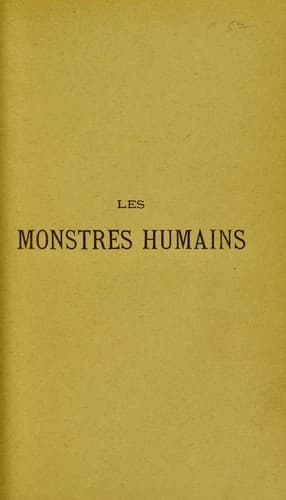 Tapa de Les monstres humains