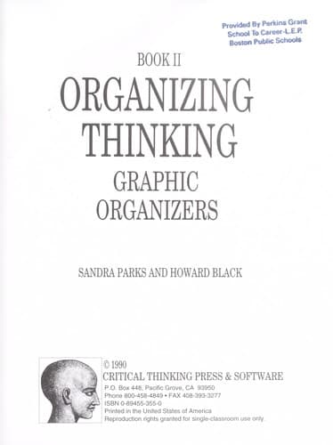 Tapa de Organizing thinking