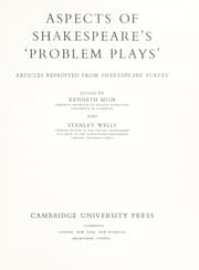 Tapa de Aspects of Shakespeare's 'problem plays' : articles reprinted from Shakespeare survey