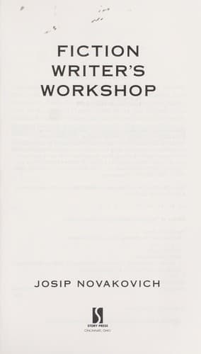 Tapa de Fiction writer's workshop