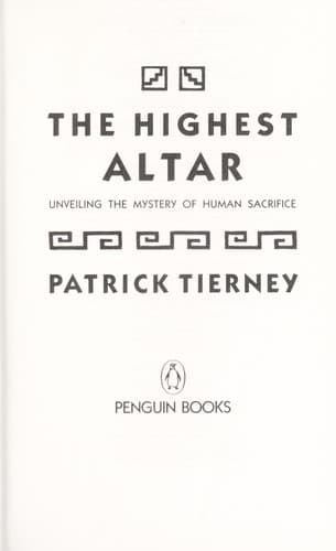 Tapa de The highest altar