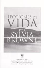 Tapa de Lecciones De Vida Por Sylvia Browne