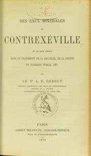 Tapa de Des eaux min©♭rales de Contrex©♭ville