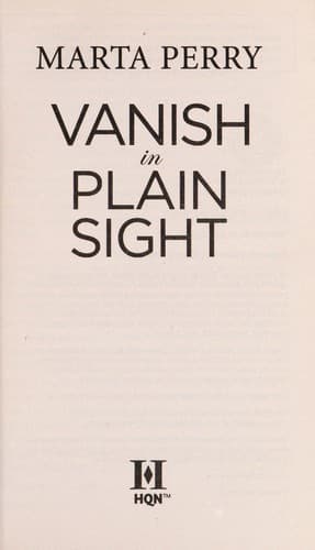 Tapa de Vanish in plain sight