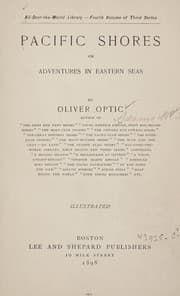 Tapa de Pacific shores, or, Adventures in eastern seas