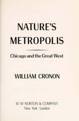 Tapa de Nature's metropolis