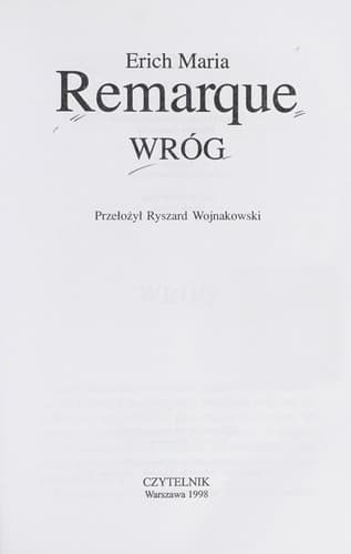 Tapa de Wróg