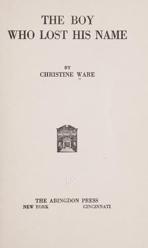 Tapa de The boy who lost his name