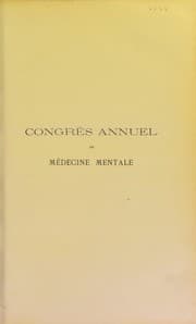 Tapa de Congres Annuel de Medecine Mentale : quatrieme session tenue a La Rochelle du 1er au 6 aout 1893. Comptes-rendus