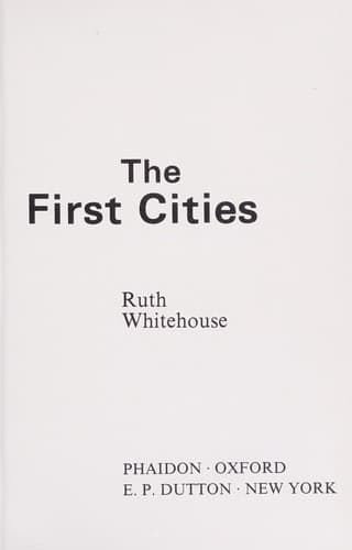 Tapa de The first cities