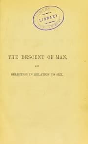 Tapa de The descent of man and selection in-relation to sex