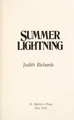 Tapa de Summer lightning