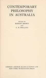 Tapa de Contemporary philosophy in Australia