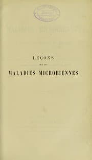 Tapa de Le©ʹons sur les maladies microbiennes