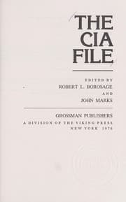 Tapa de The CIA file