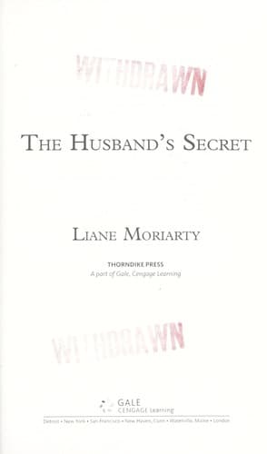 Tapa de The husband's secret