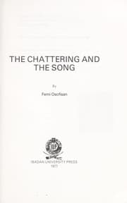 Tapa de The chattering and the song