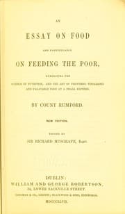 Tapa de An essay on food and particularly on feeding the poor