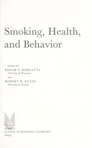 Tapa de Smoking, health, and behavior