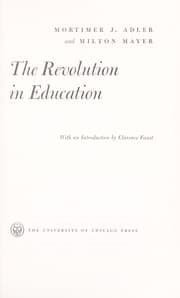 Tapa de The revolution in education