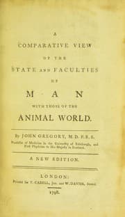Tapa de A comparative view of the state and faculties of man with those of the animal world