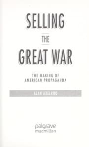 Tapa de Selling the Great War