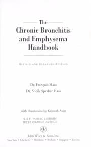 Tapa de The chronic bronchitis and emphysema handbook