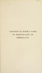 Tapa de Changes in bodily form of descendants of immigrants