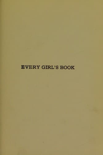 Tapa de Every girl's book