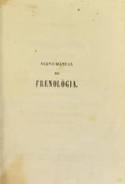 Tapa de Nuevo manual de frenoloj©Ưa, escrito en ingl©♭s ...