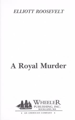 Tapa de A royal murder