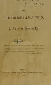 Tapa de The true and the false sciences