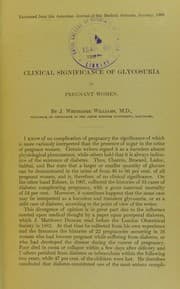 Tapa de The clinical significance of glycosuria in pregnant women