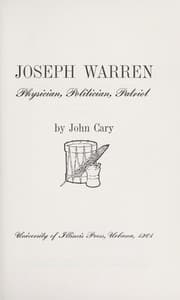 Tapa de Joseph Warren; physician, politician, patriot