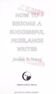 Tapa de How to become a successful freelance writer