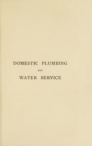 Tapa de Domestic plumbing and water service