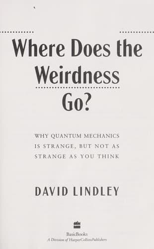 Tapa de Where does the weirdness go?