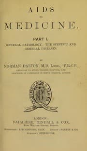 Tapa de Aids to medicine