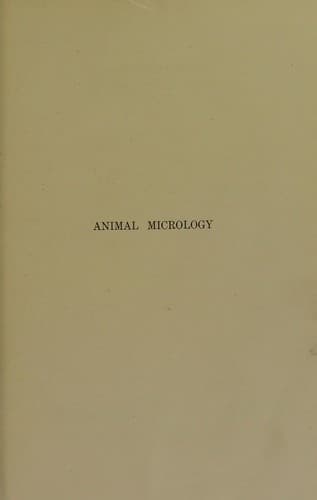 Tapa de Animal micrology