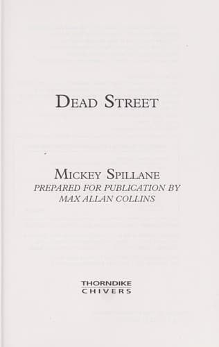 Tapa de Dead Street