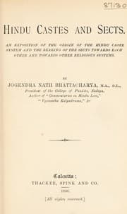 Tapa de Hindu castes and sects