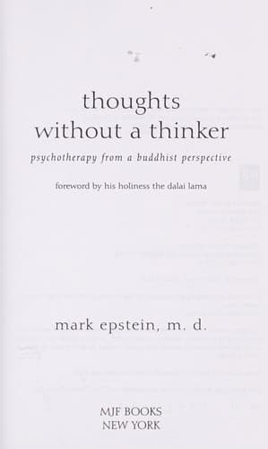 Tapa de Thoughts without a thinker